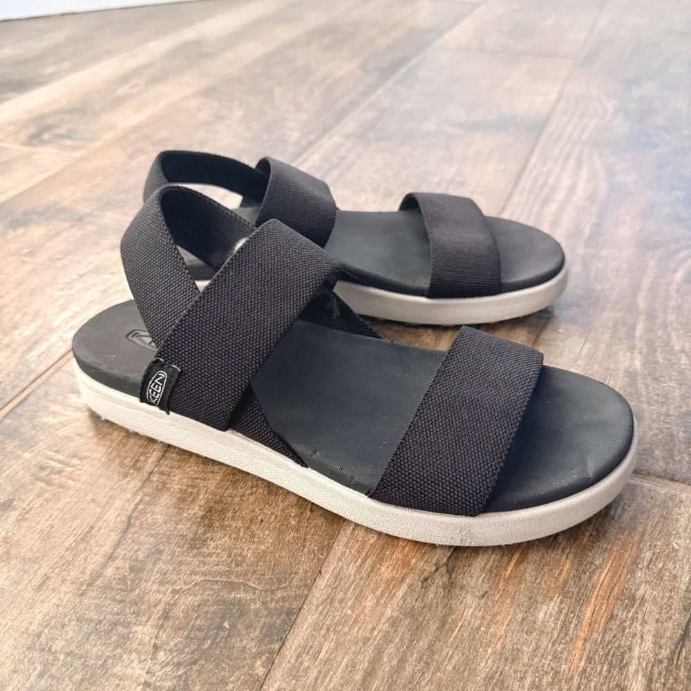 KEEN Women's Elle Backstrap Stretch Strap Walking Sandals,Black, 11 - Picture 3 of 8